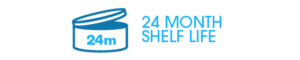 24 MONTH SHELF LIFE